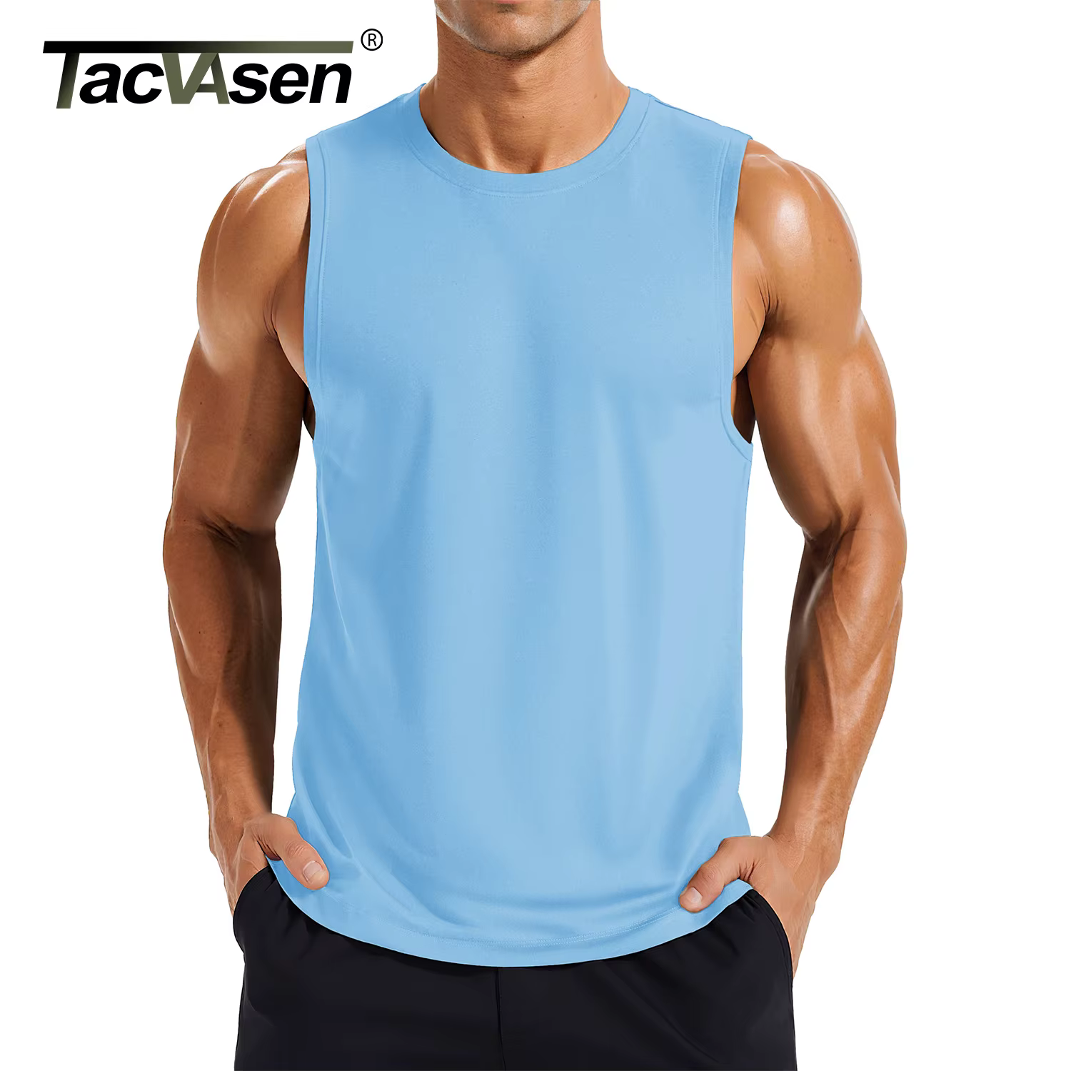 TACVASEN Débardeurs d'été Dry Fit pour Hommes
