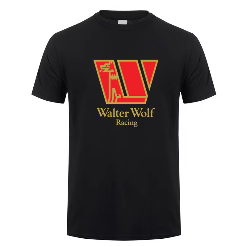 Walter Wolf Racing t-shirt été hommes coton à manches courtes T-shirts drôle