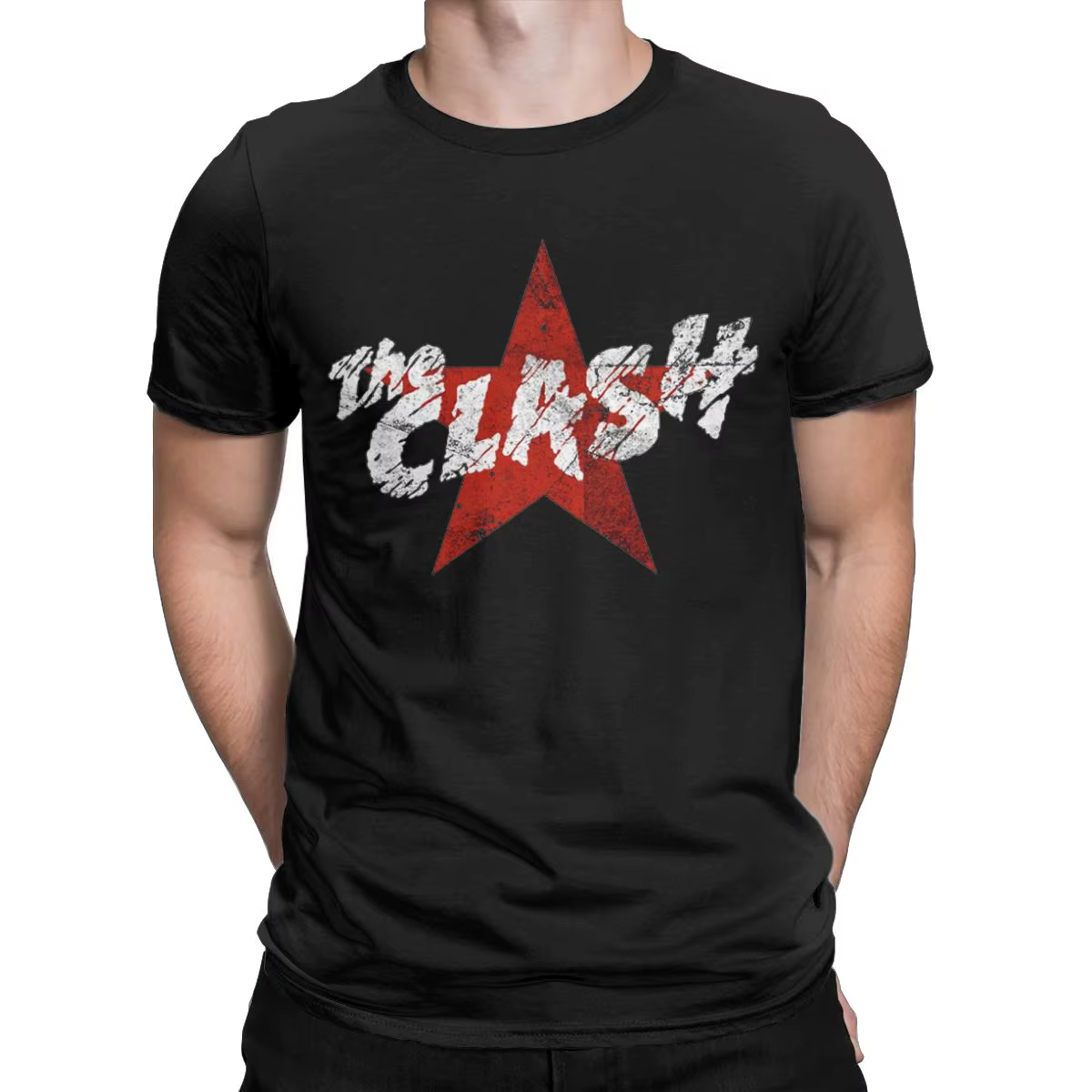 T-shirt manches courtes col rond homme
