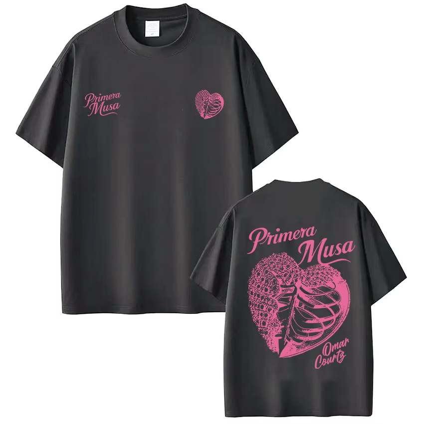 Omar Courtz Primera Musa Album Tour Merch T-shirt hommes femmes Hip Hop mode