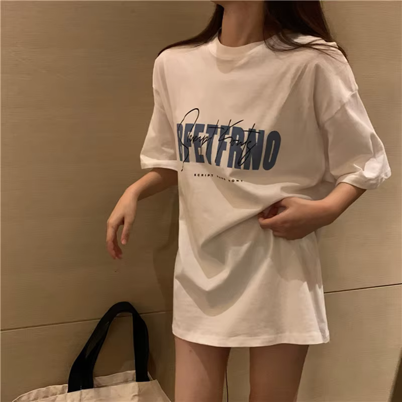 T-shirt décontracté à manches courtes pour femme