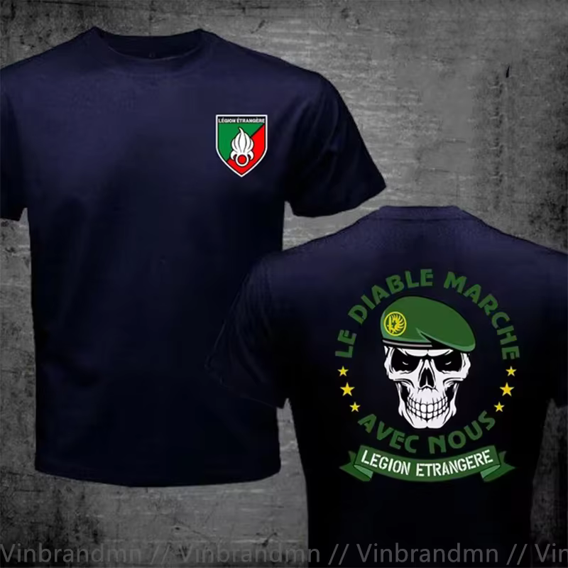 Légion étrangère française Forces spéciales armée de la guerre mondiale T-Shirt hommes Swag