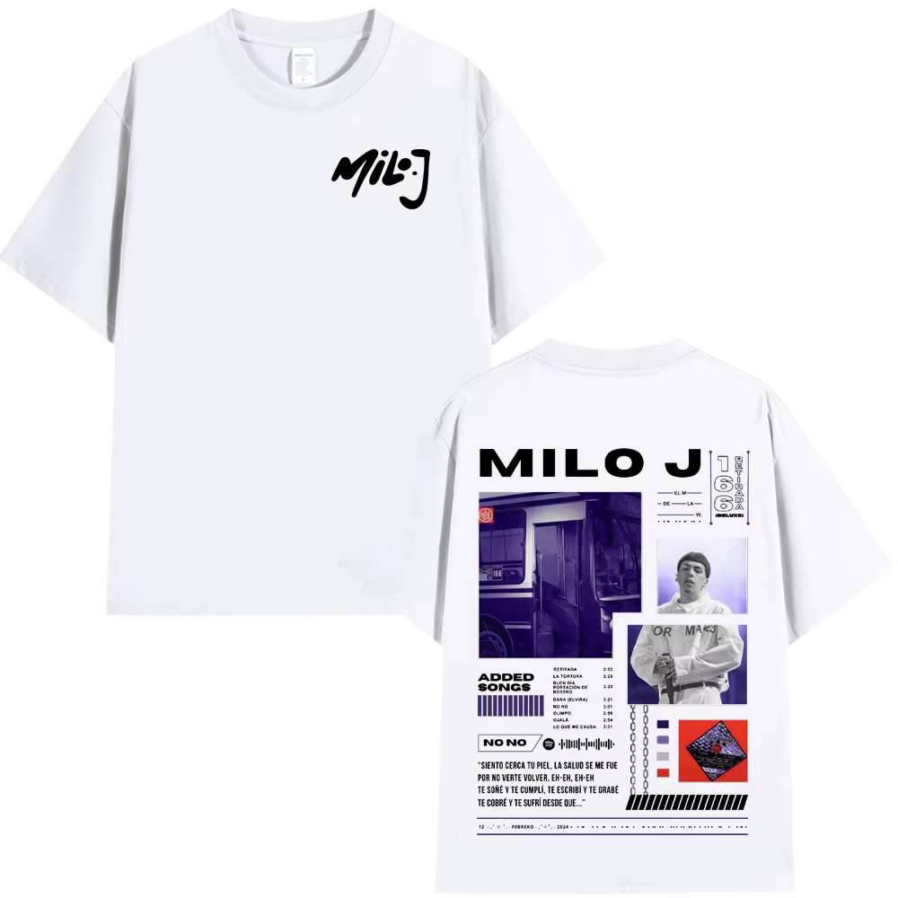Rappeur Milo J 166 Album T-shirt hommes femmes mode Hip Hop