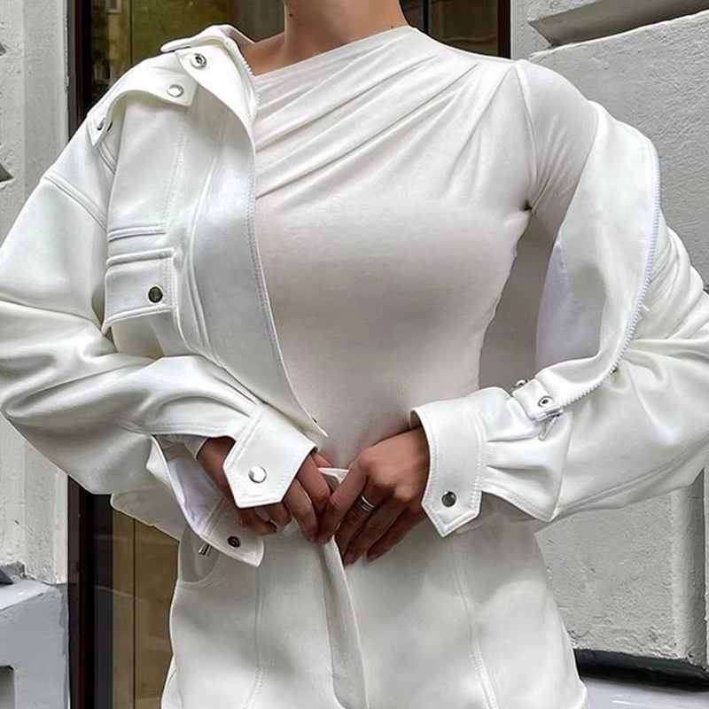 T-shirt basique à manches longues pour femmes