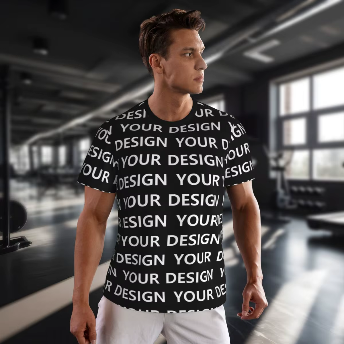 T-shirt de sport personnalisé pour hommes