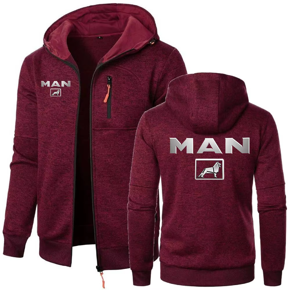 Simple confortable sweat veste camion homme vêtements d'extérieur à capuche hommes expédition coupe-vent chaud écharpe