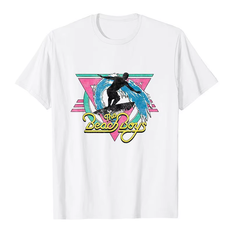 The Beach Boys - T-shirt à manches courtes en pur coton pour hommes