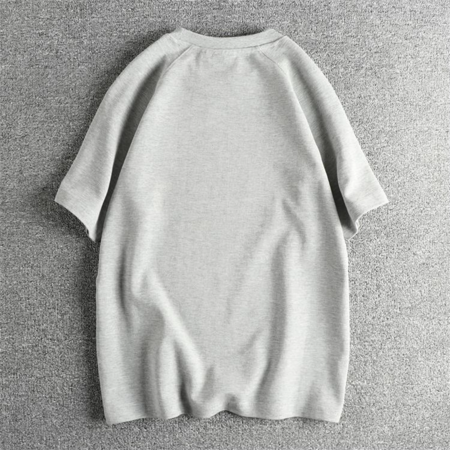 T-shirt à manches courtes en tissu gaufré pour hommes