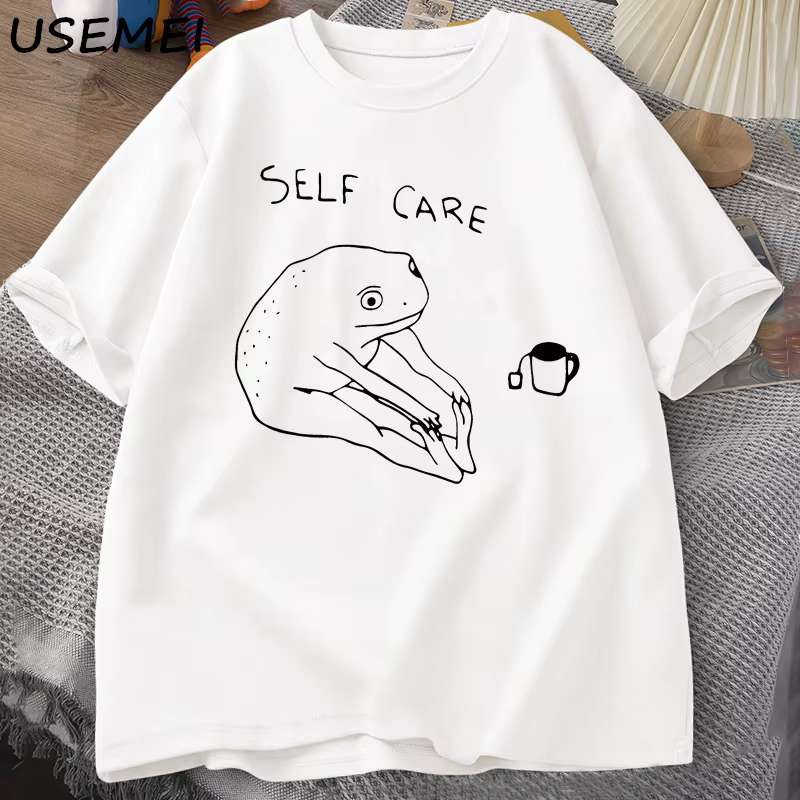 Drôle grenouille auto-entretien T-Shirt rétro Cottagecore