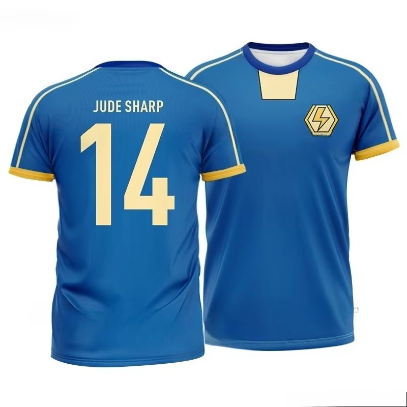 Axel Blaze Jersey Inazuma Eleven Kaio Cosplay Anime T-shirt impression 3D enfant Football équipe uniforme été hommes