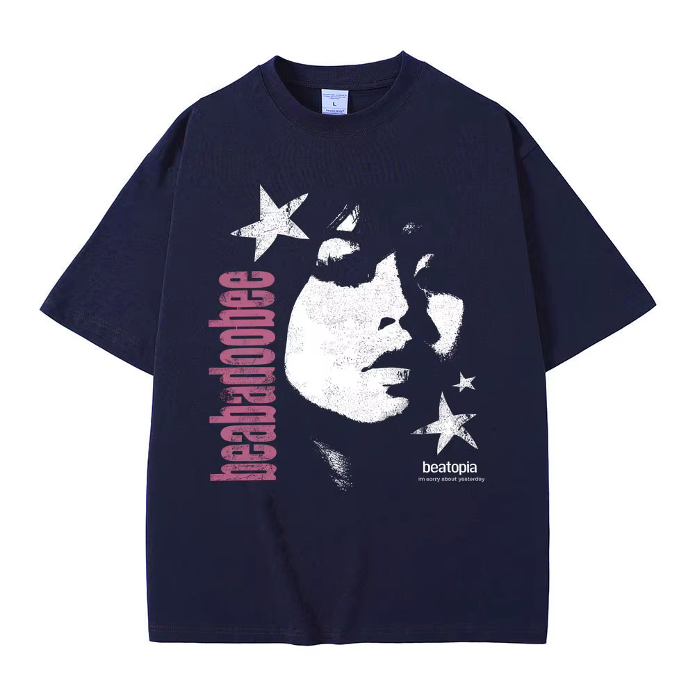 Beabadoobee visage impression T-shirts hommes femmes Hip Hop mode Pop musique