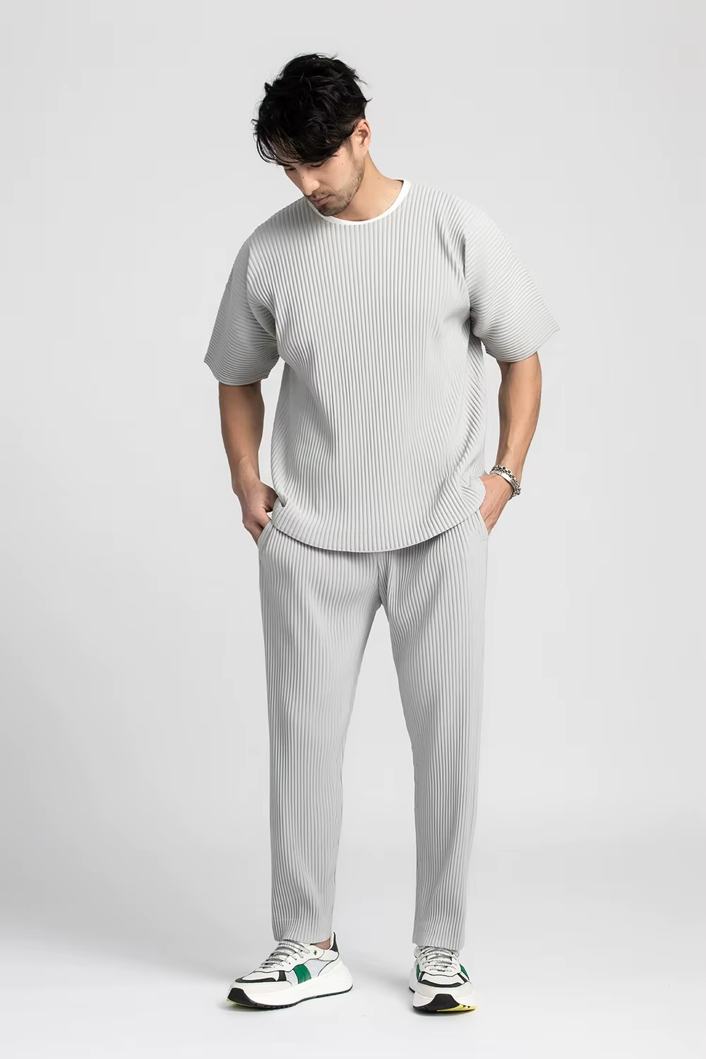 T-shirt à manches courtes et col rond pour homme
