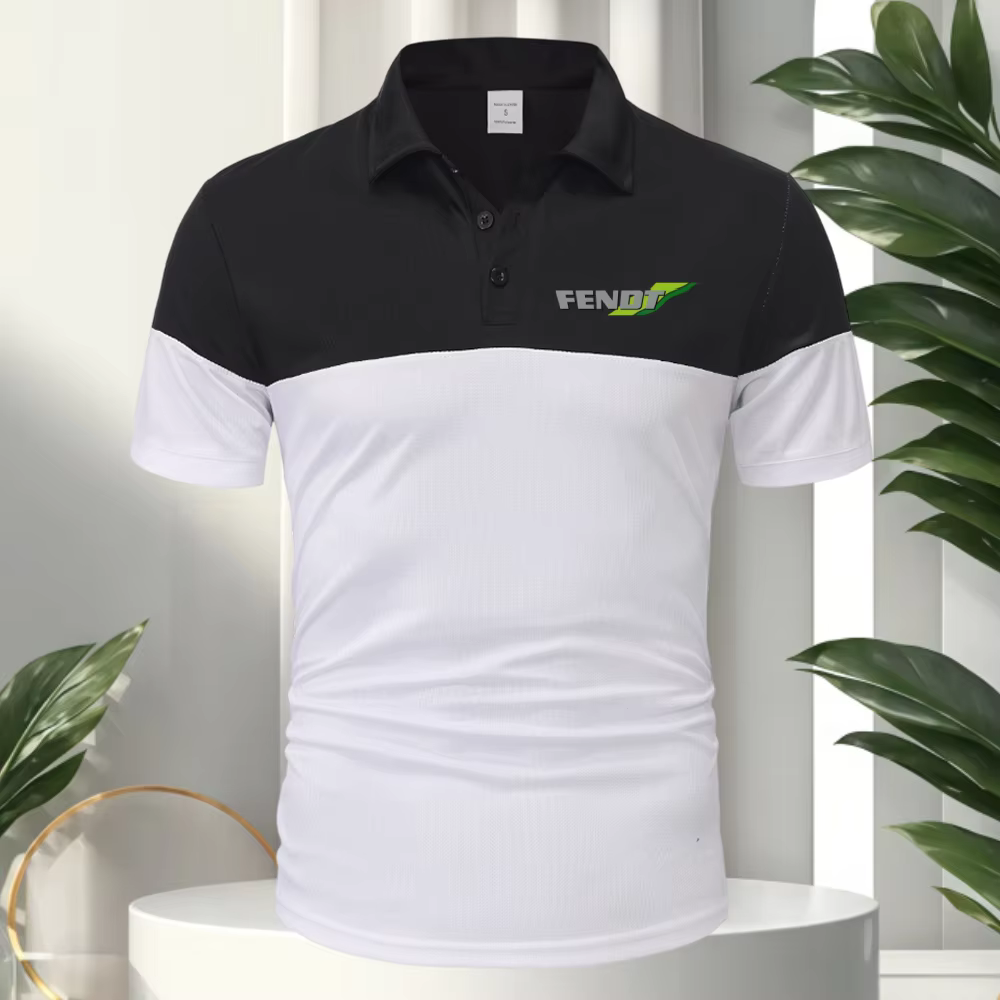 FENDT T-shirt classique à manches courtes pour homme