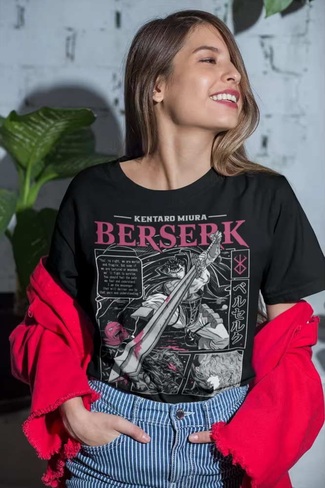 Strip Guts Berserker armure horreur Anime cadeau T-shirt toutes tailles Berserk