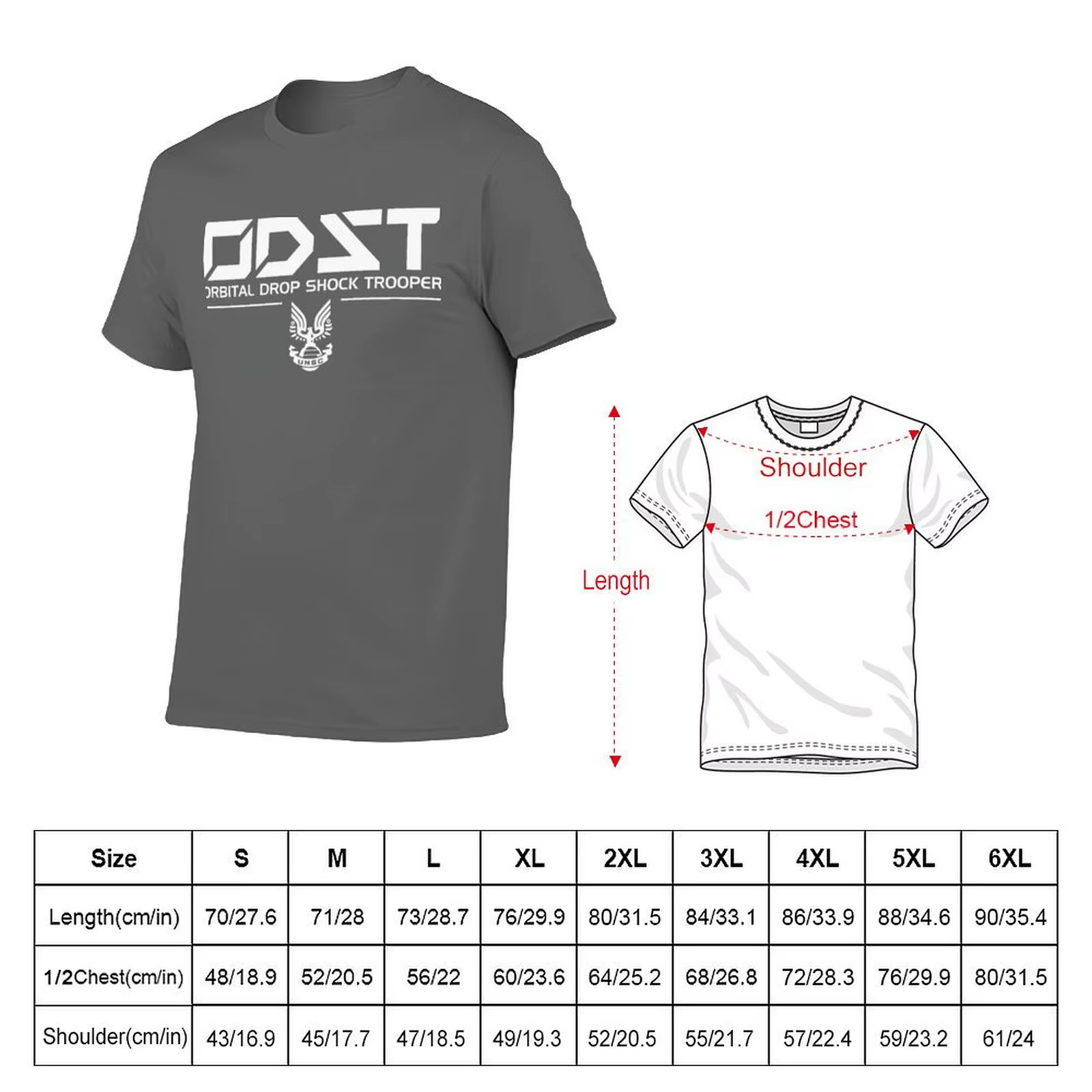 ODST chemise T-Shirt blanc homme