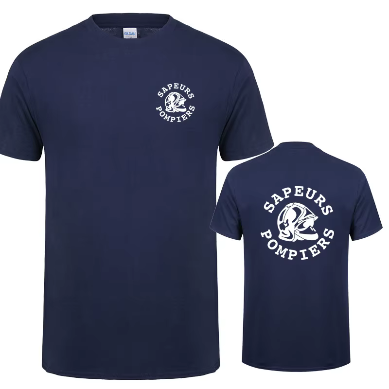 Sapeurs pompiers Paris T-shirt hommes France pompier service d'incendie