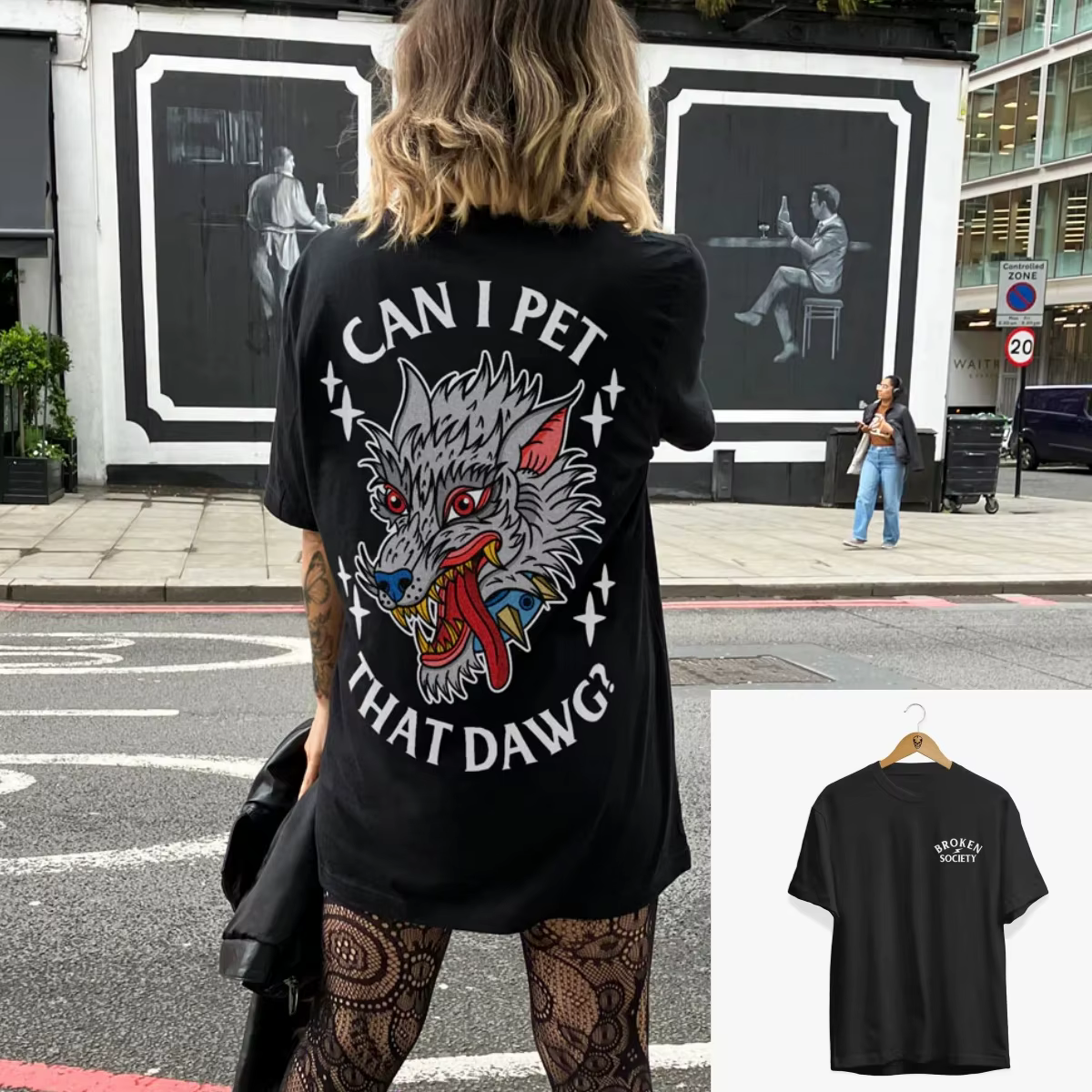 T-shirt décontracté style rétro « Not Everyone's Cup of Tea » avec motif tatouage