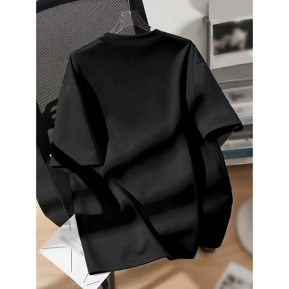 T-shirt décontracté unisexe à imprimé crâne style sombre