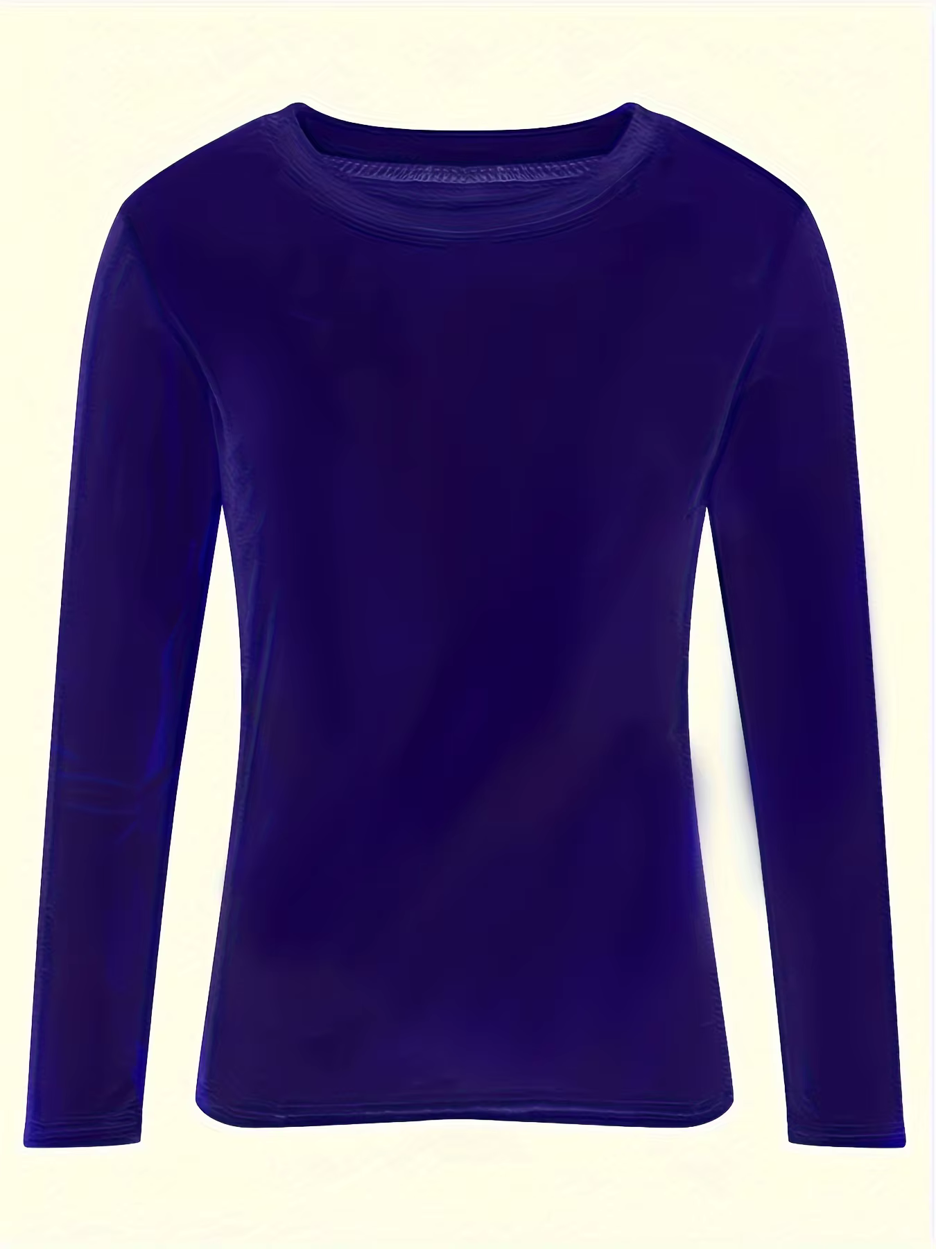 Grande taille femmes hauts 2025 nouvelle couleur unie col rond à manches longues chemise mince extensible Blouse décontracté coupe ample tunique haut 1XL-5XL