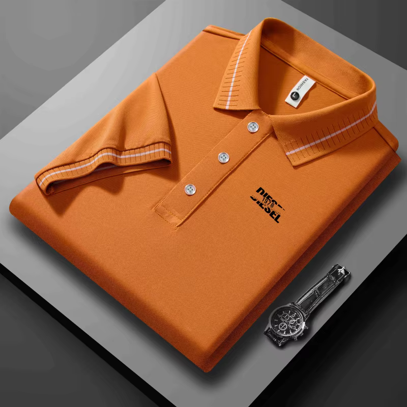 Polo d'été pour homme à manches courtes 2026 – Nouveau modèle décontracté avec poche et revers