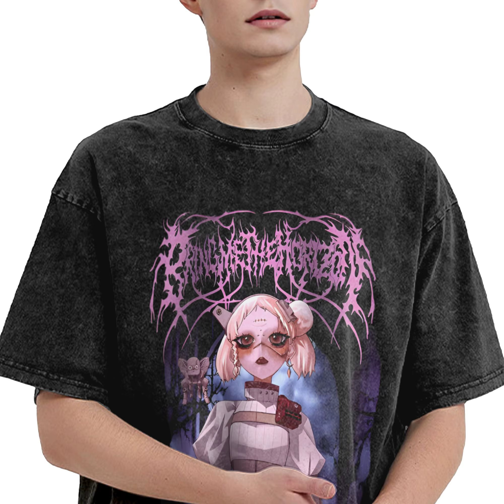 T-shirt homme BMTH Bring Me The Horizon t-shirts délavés nouveauté groupe de Rock britannique