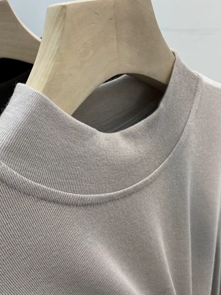 T-shirt blanc basique en pur coton de haute qualité pour femmes