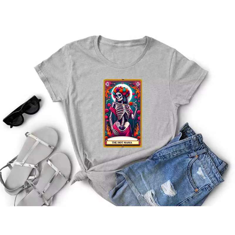 Autocollant de cartes de tarot de transfert DTF pour vêtements, patch thermocollant sur t-shirts, autocollant de transfert de chaleur pour femmes, bricolage personnalisé, mode
