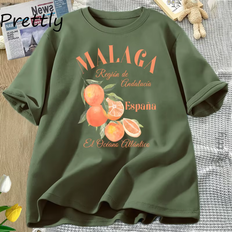 Espagne Malaga T-shirt Orange fruits