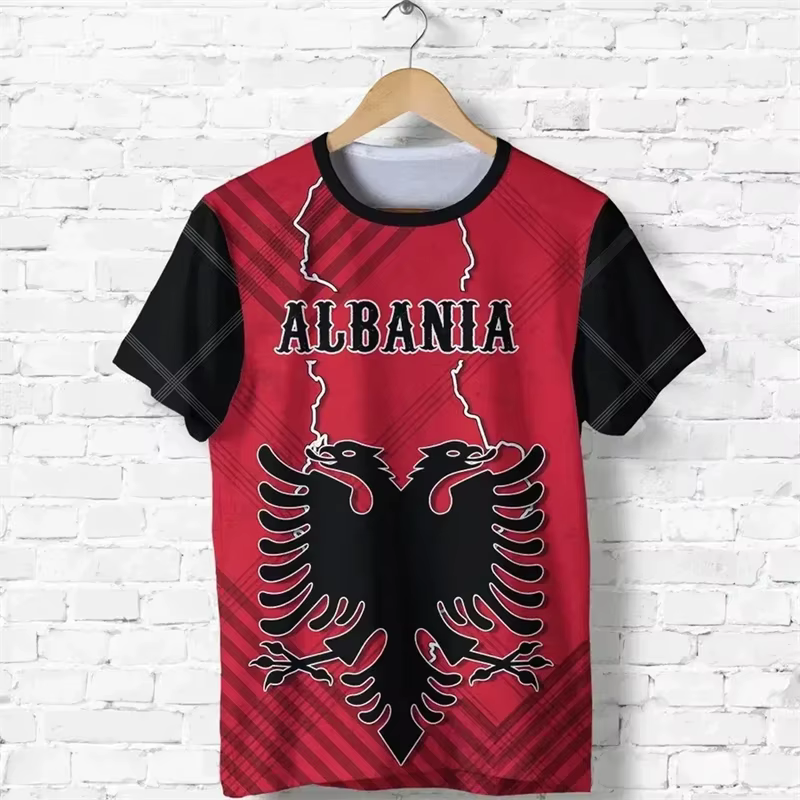 Albania feel-T-shirt imprimé en 3D pour homme