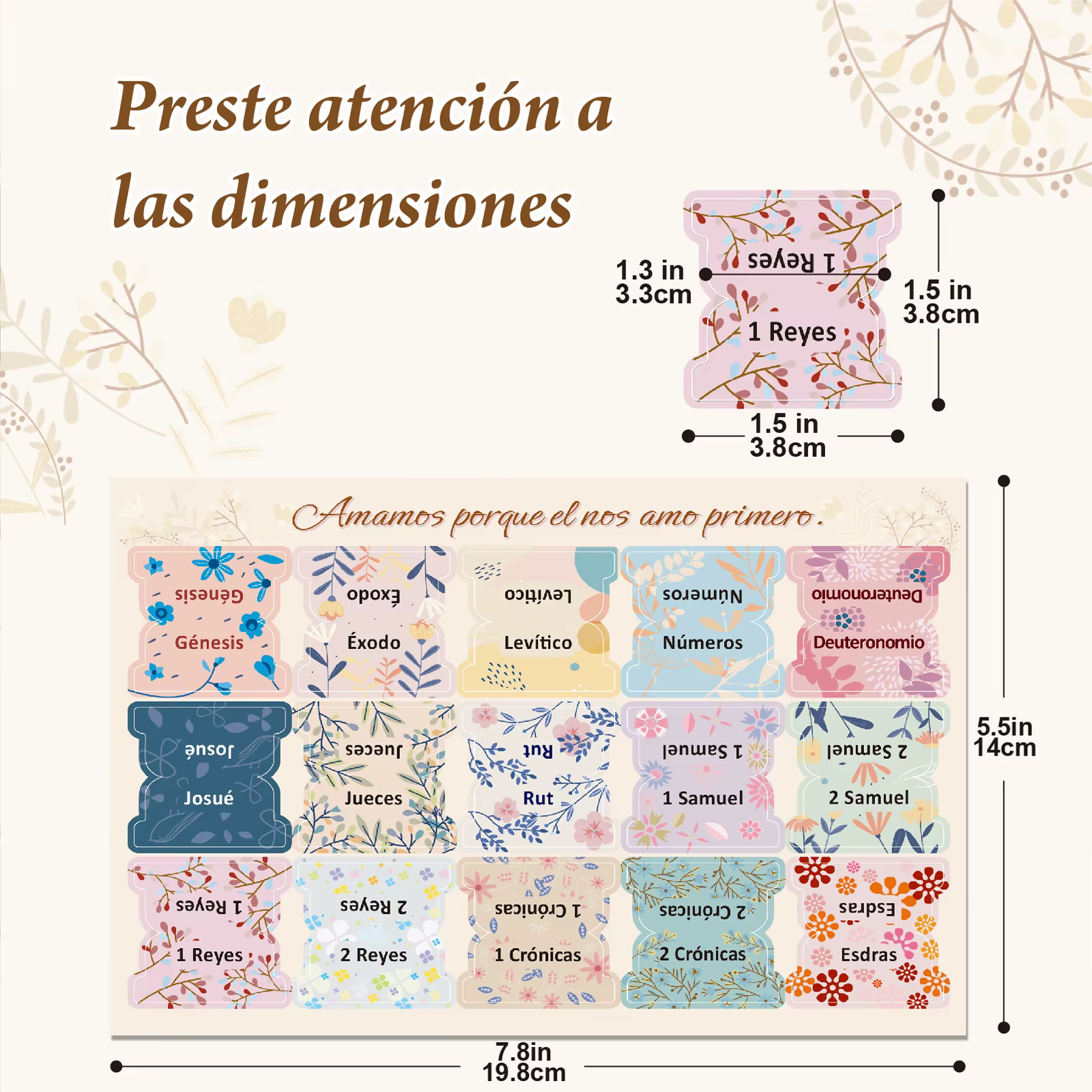 Onglets de la Bible espagnole