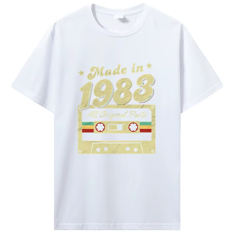 T-shirt graphique en coton pour hommes