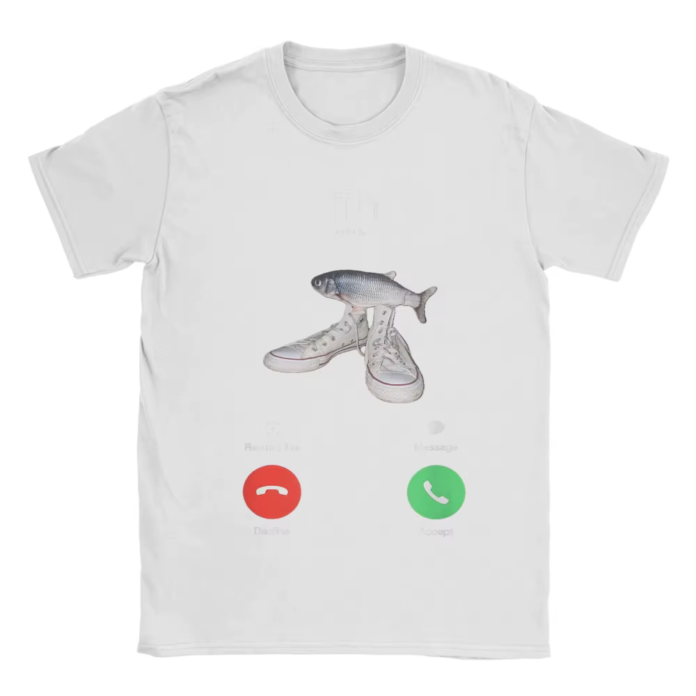 T-shirt Fih Meme Fish Calling avec l'inscription « Fih Is