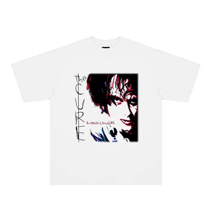 T-shirt imprimé du groupe de rock britannique The Cure