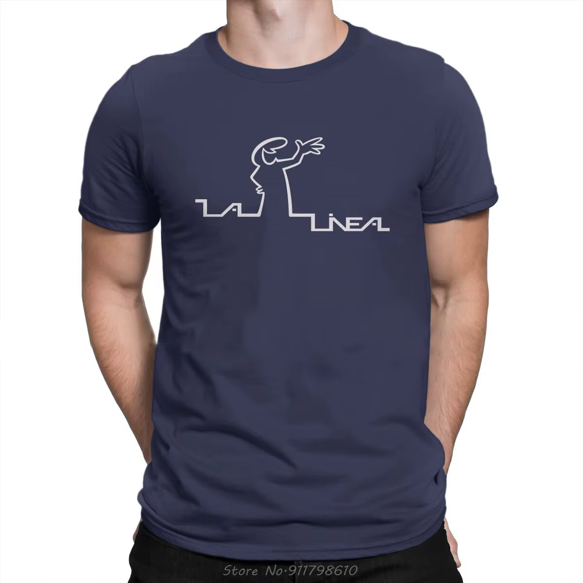 T-shirt col rond pour homme, streetwear, décontracté, en pur coton, nouveauté