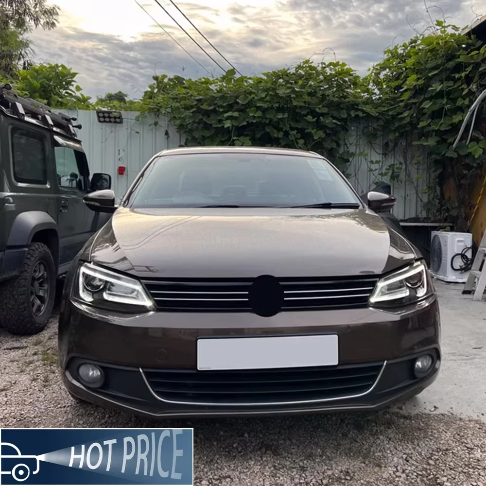 Feux avant de voiture pour VW Polo 2011 – 2017, assemblage de phares automobiles, mise à niveau, Style A5, accessoires d'objectif de projecteur LED, Plug and Play