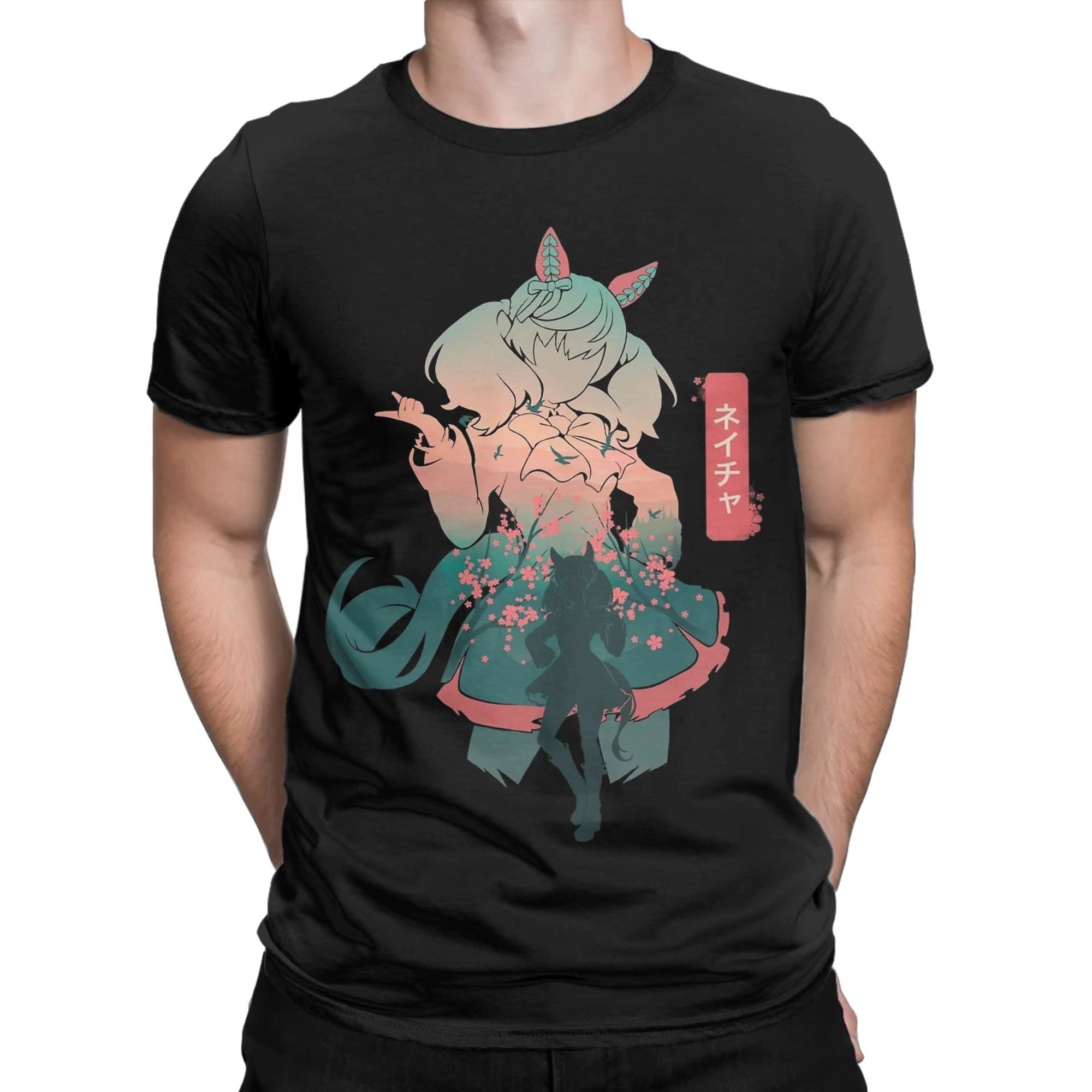 T-Shirts pour hommes Nice Nature Uma Musume Anime Novelty 100% coton