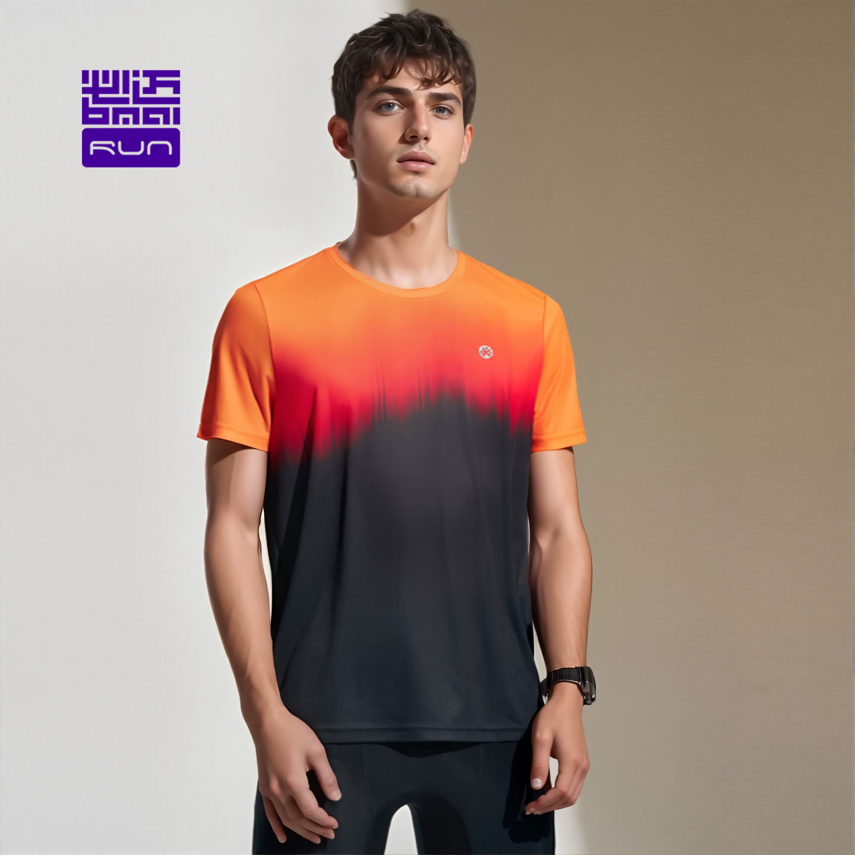BMAI T-shirt respirant à séchage rapide pour hommes