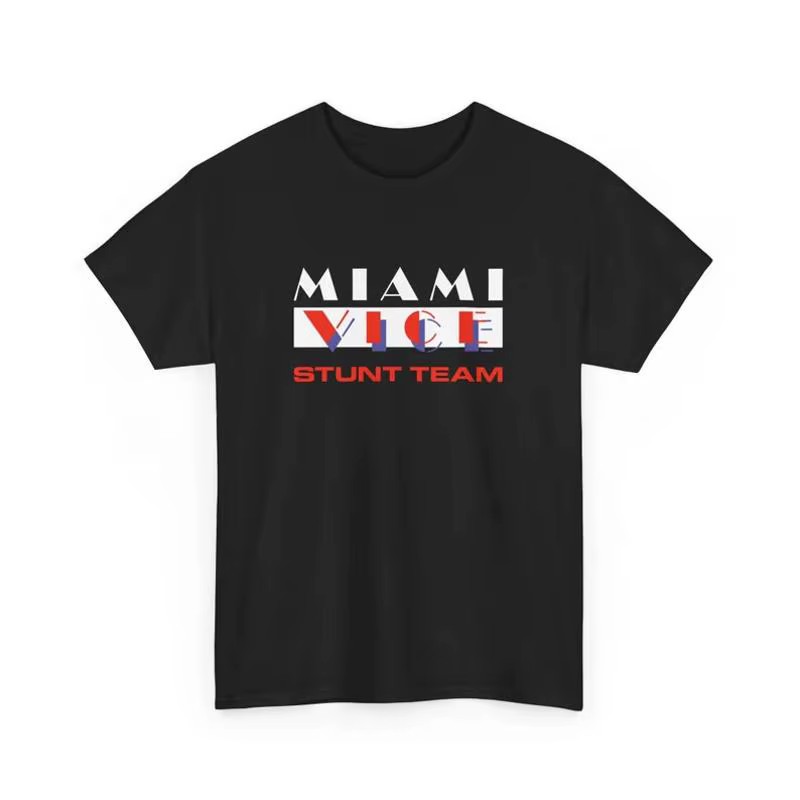 T-shirt de l'équipe Miami Vice Stunt, le gars d'automne
