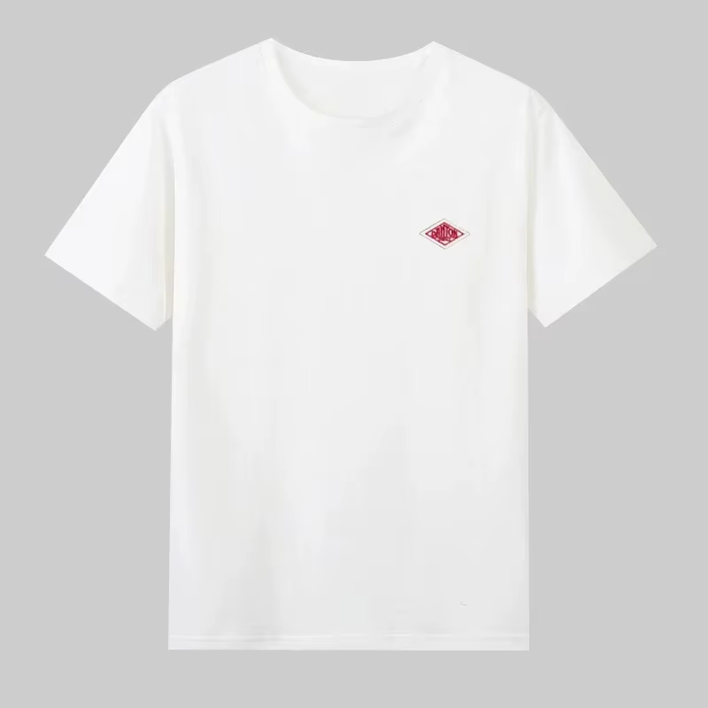 T-shirt classique imprimé en coton à manches courtes