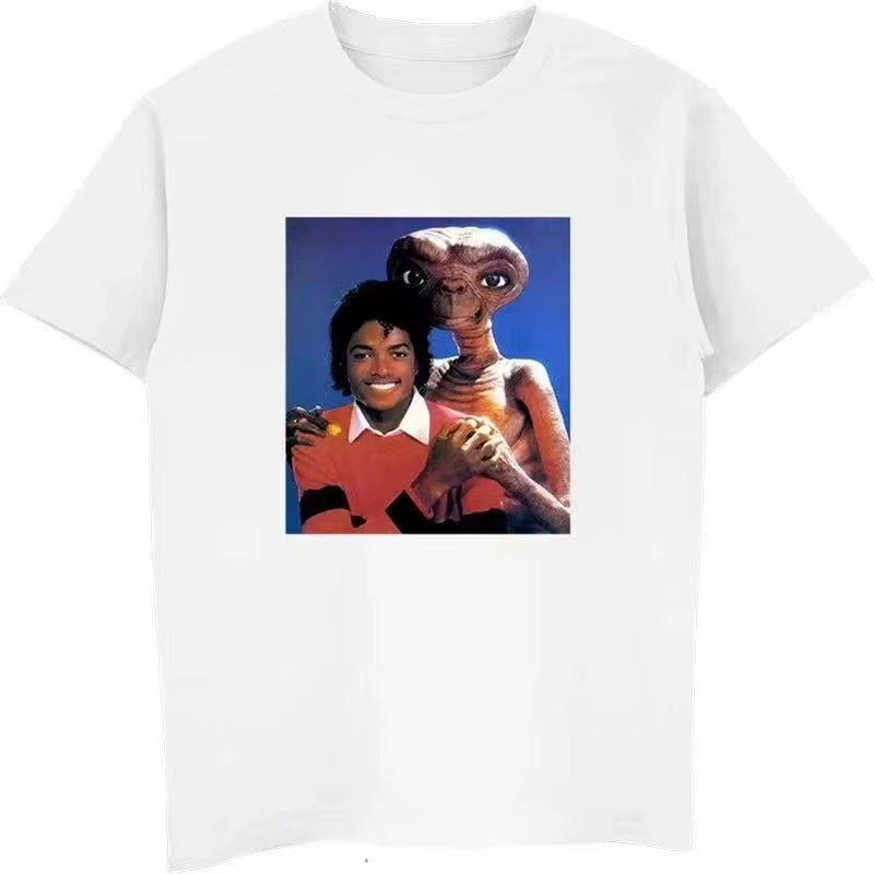 T-shirt Michael Jackson et E.T pour femmes et hommes