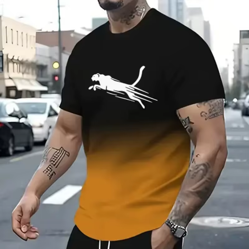 T-shirts pour hommes à imprimé animal 3D