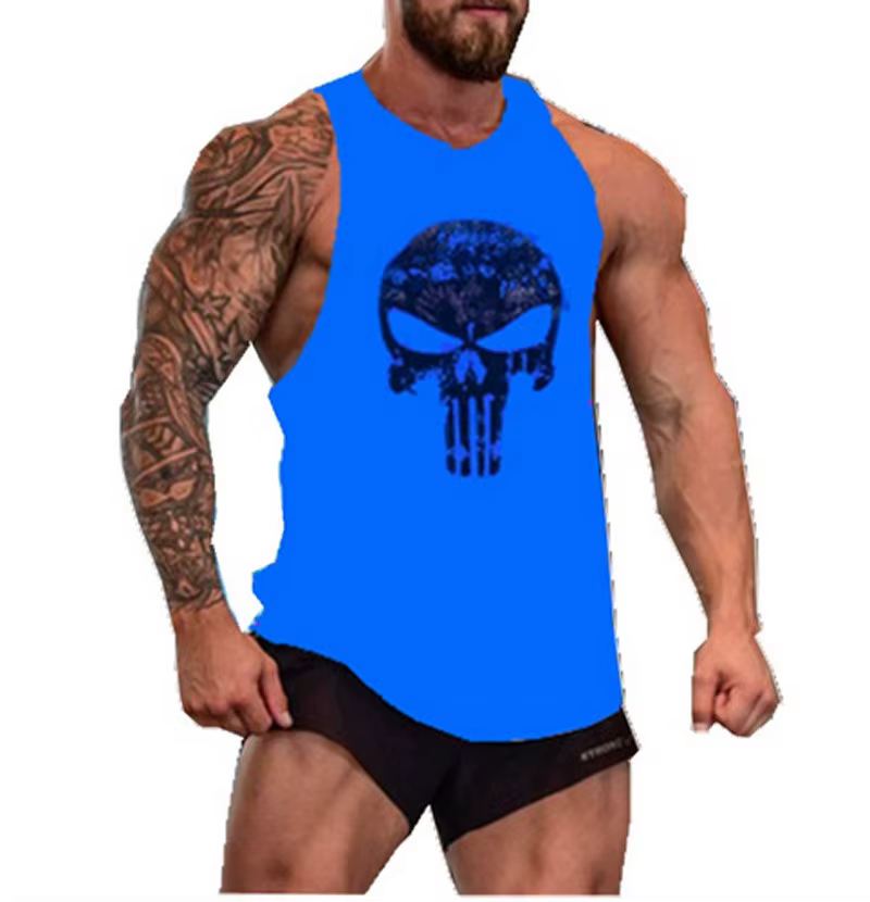 T-shirts de gymnastique bretelles homme Stringer chemise de Fitness