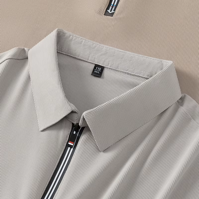 Polo Homme Haut de Gamme à Demi-Zip