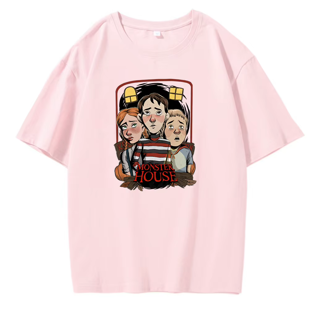 T-shirt imprimé dessin animé Monster House