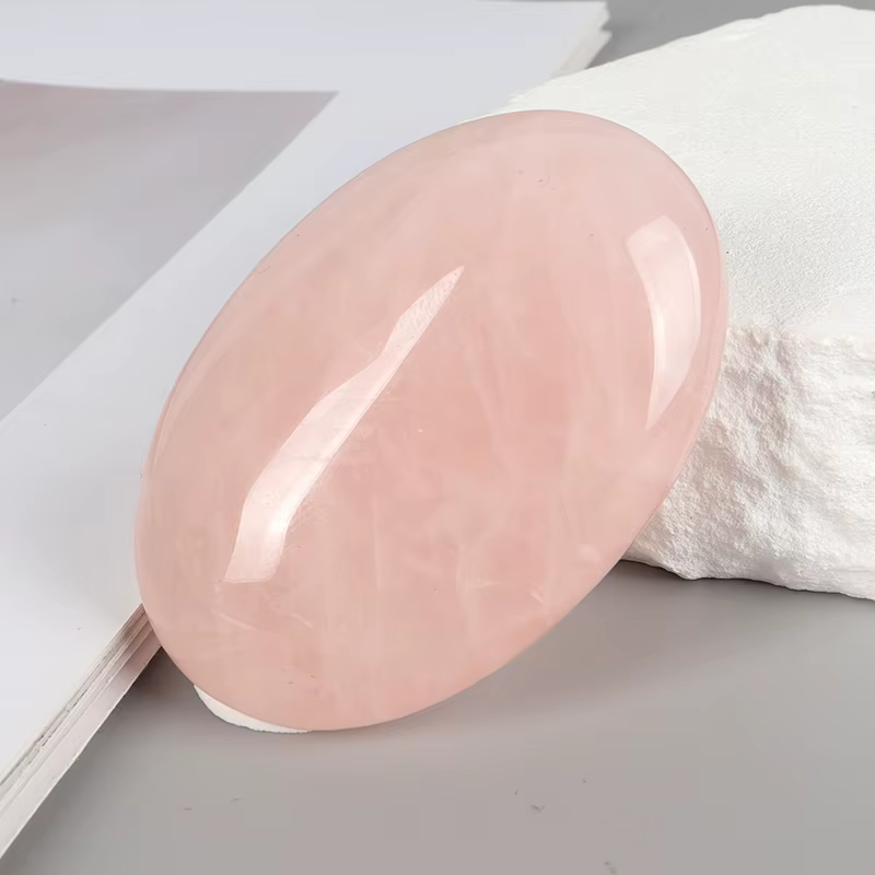 Pierre à savon 6x4 cm, Quartz naturel et minéral sculpté à la main