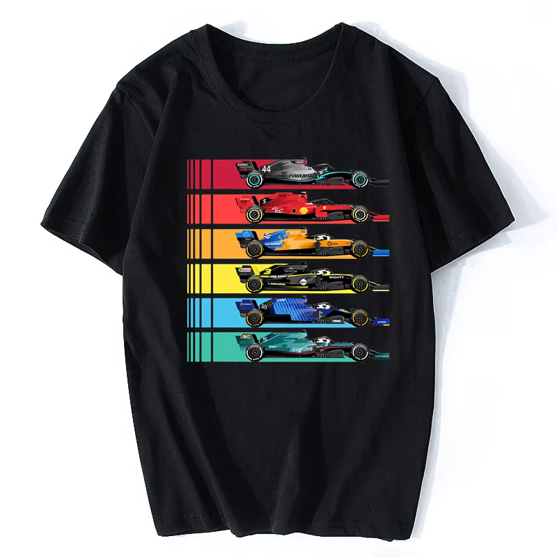 Formule 1 course T-shirt Fans hommes
