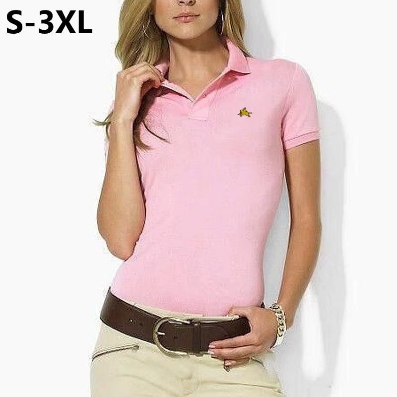 Mode Polo femmes nouveau Design coton vêtements de sport d'été T-Shirts femme col