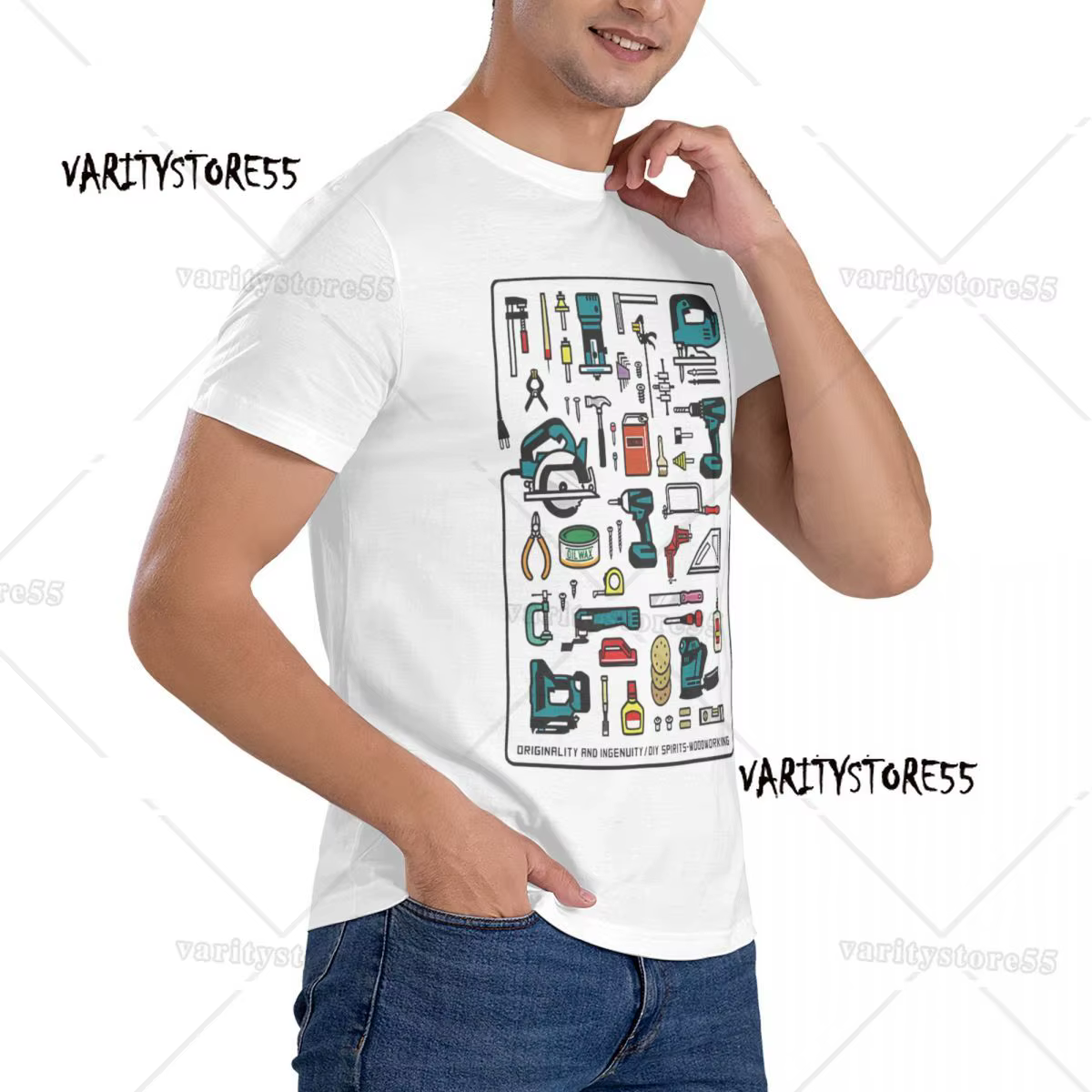 T-shirt manches courtes col rond homme