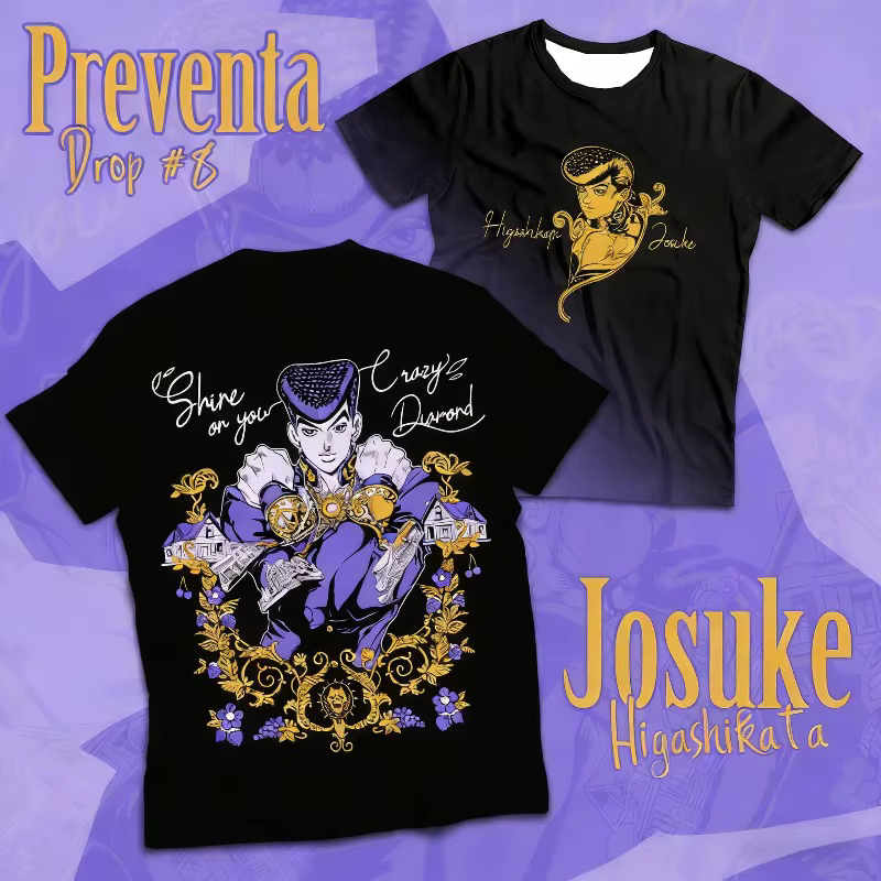 T-shirt graphique JoJo's Bizarre Adventure pour hommes