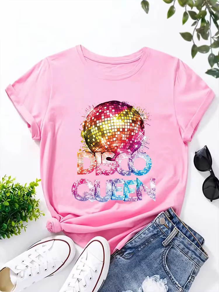 T-shirt col rond pour femmes